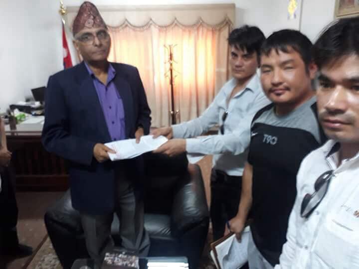 नेपाली जनप्रगतिशील मोर्चा साउदीले नेपाली दूतावासलाई बुझायो ज्ञापन पत्र 