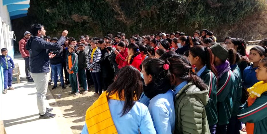 भट्टको हत्याराविरुद्ध लुम्बिनीमा प्रदर्शन, कडा कारवाही गर्न अखिल (क्रान्तिकारी)को माग
