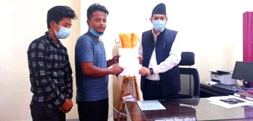 युवा सङ्गठन नेपाल मकवानपुरद्वारा जिल्ला प्रशासन कार्यालय हेटौँडामा ज्ञापनपत्र