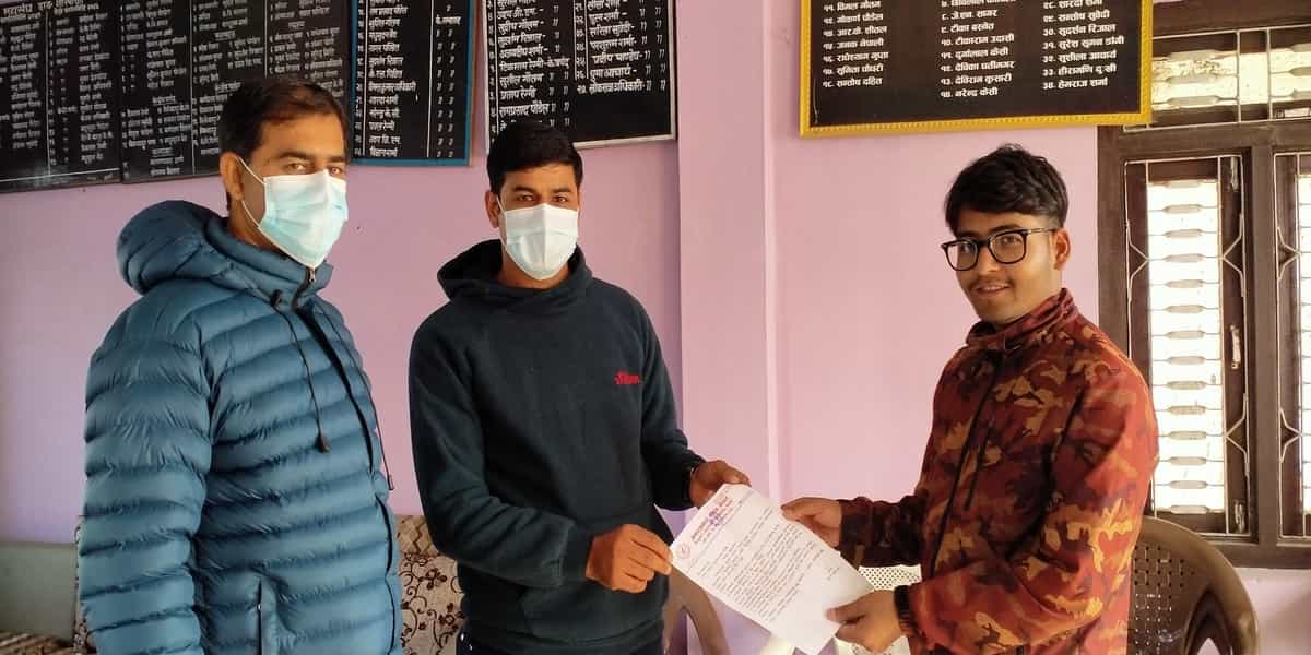 जनपत्रकार संगठन नेपाल दाङद्वारा पत्रकार महांसघलाई ५ बुँदे ज्ञापनपत्र पेश
