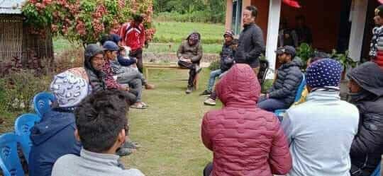 युवा संगठन नेपालद्वारा इलाममा संगठन सुदृढ तथा विस्तार अभियान तिव्र