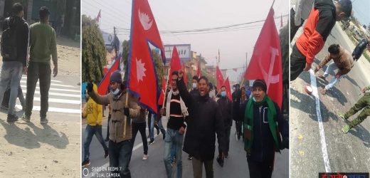 मकवानपुरमा नेपाल बन्द सफल, बन्दकर्ताद्वारा जेब्रा क्रसिङ मर्मत